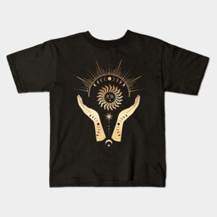 Magical Sun Tarot Sign Kids T-Shirt